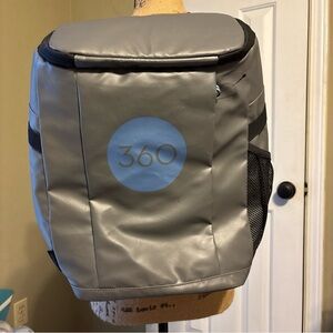 OtterBox cooler backpack Gray Strap with bottle opener. Holds 18-24 cans